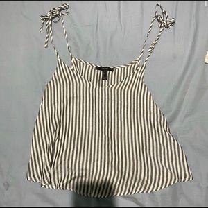 Striped Grey and white tank